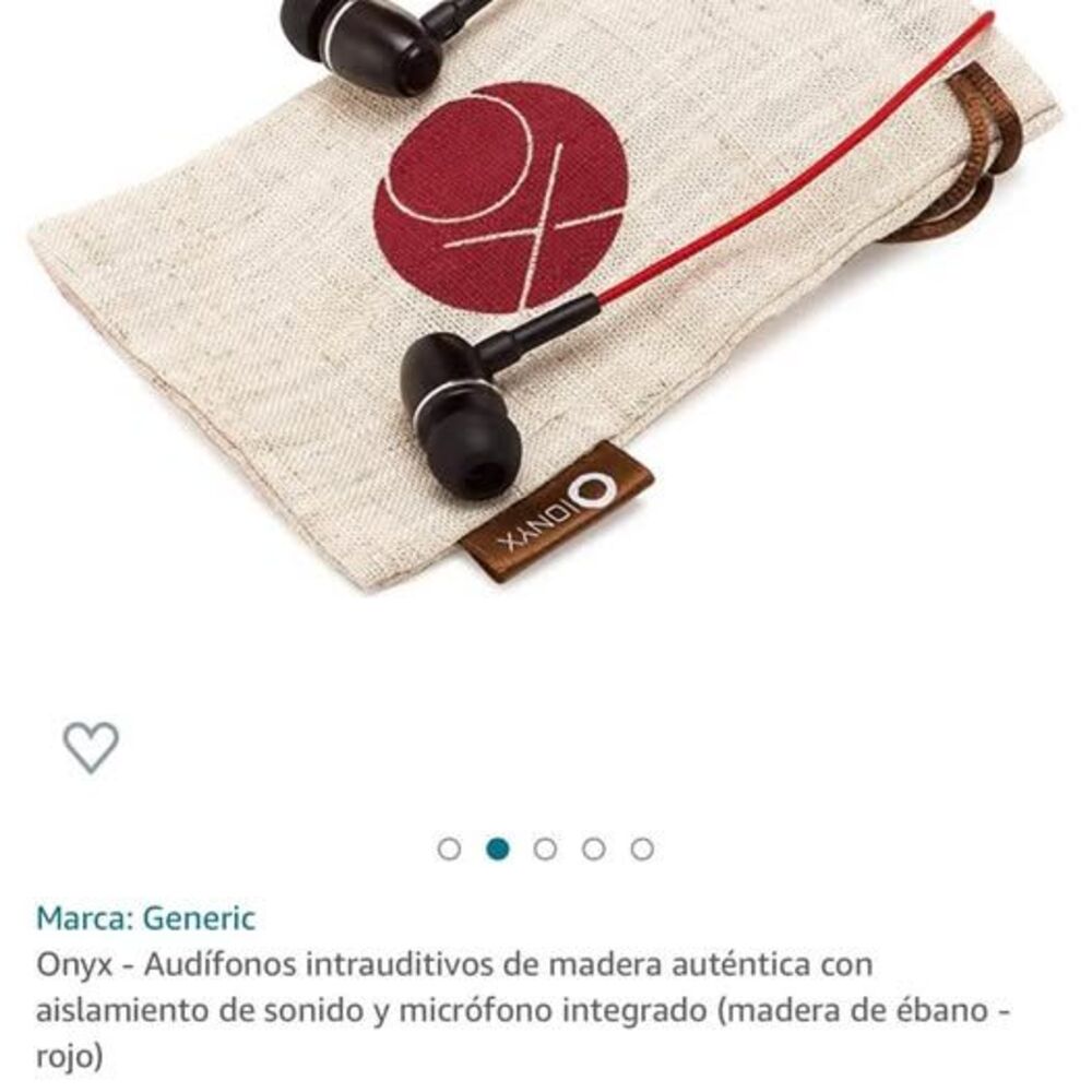 Onyx - Real Wood Sound Isolating In-Ear Headphones